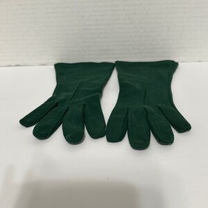 Luxurious Forest Green Women's Nylon Gloves